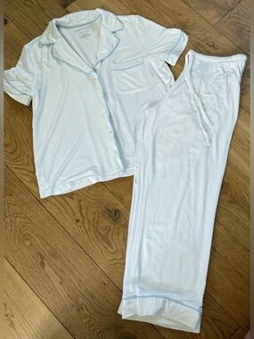 Cupcakes and Cashmere Simply Cool Modal Pajama Set White Summer Lounge Set PS
